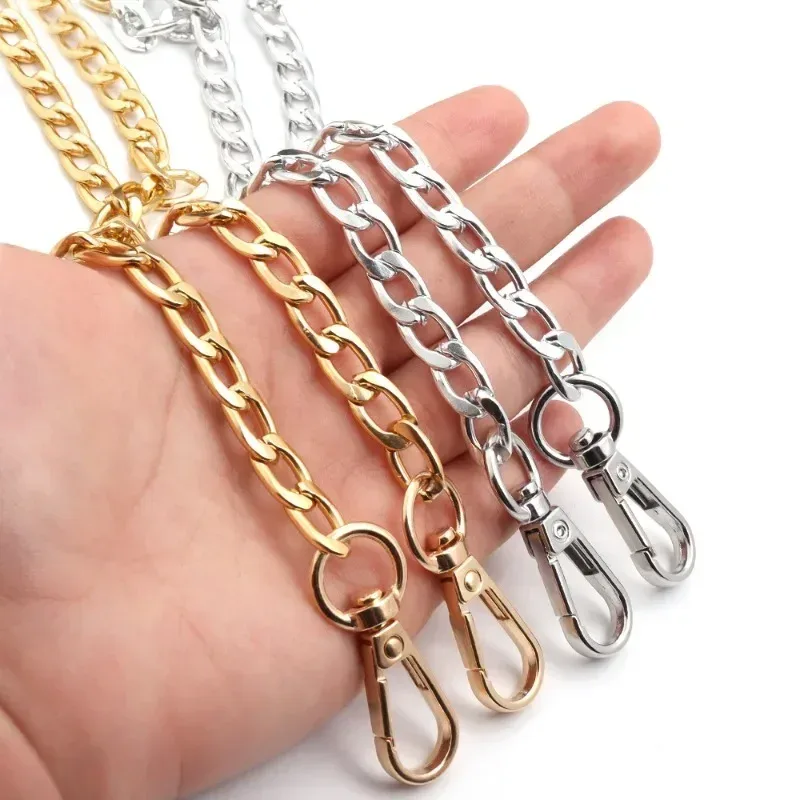 chaîne de sac en métal et aluminium de 120cm, pièces de rechange, accessoires pour sac à main à bandoulière pour femmes, bricolage, sangles détachables faites à la main