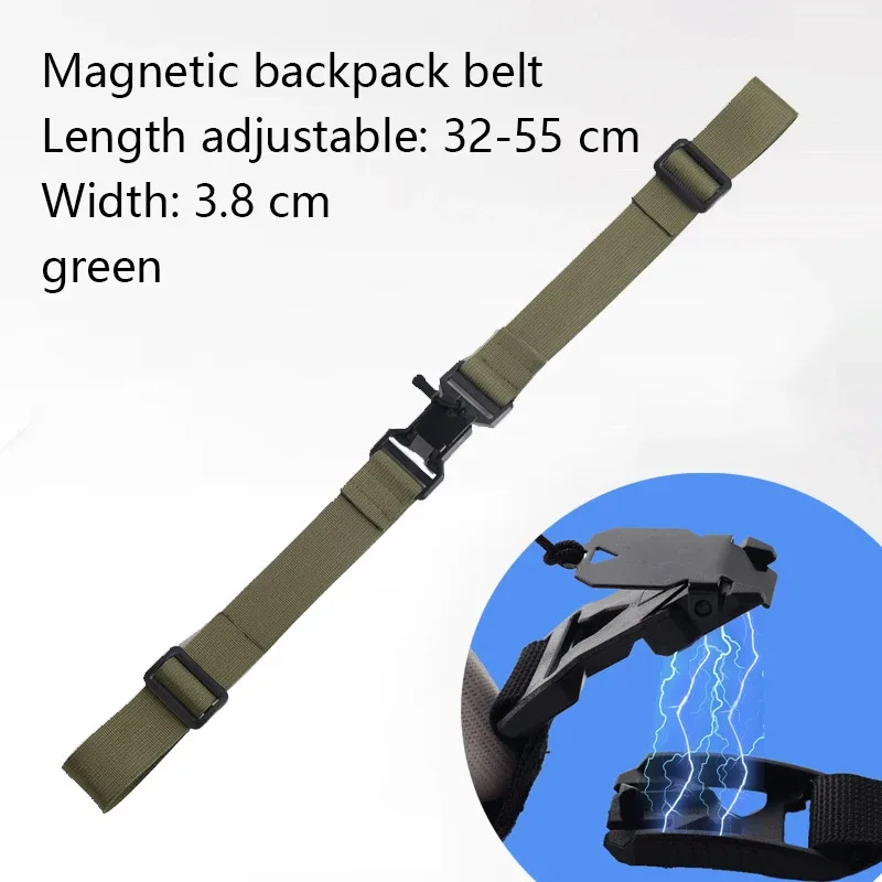 sangle magnétique pour sac à dos, sangle de poitrine détachable facilement, sangle d'épaule réglable, accessoires de sangle pour sac tactique de camping en plein air