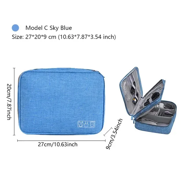 sac de rangement pour câbles de voyage, pochette de rangement numérique portable, sac de rangement étanche pour accessoires électroniques, sacs de rangement de câbles de voyage