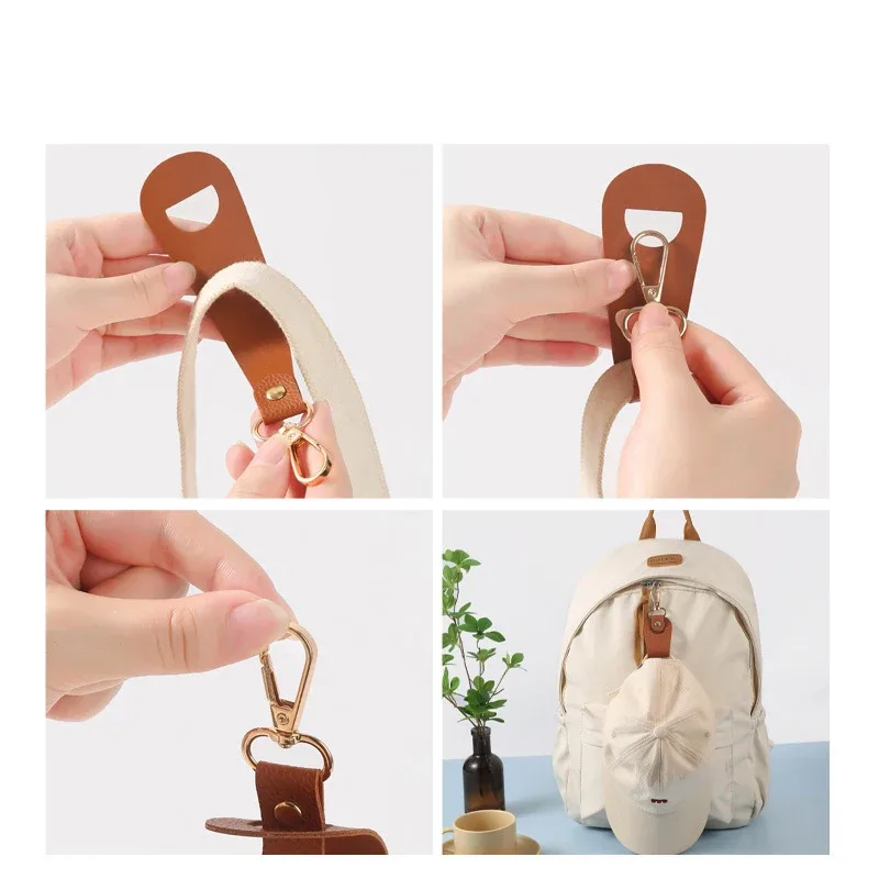 lot de 2 pinces universelles multifonctionnelles pour chapeaux, pour voyages mains libres : fixe en toute sécurité les casquettes de baseball et les chapeaux à queue de cheval sur les sacs à dos