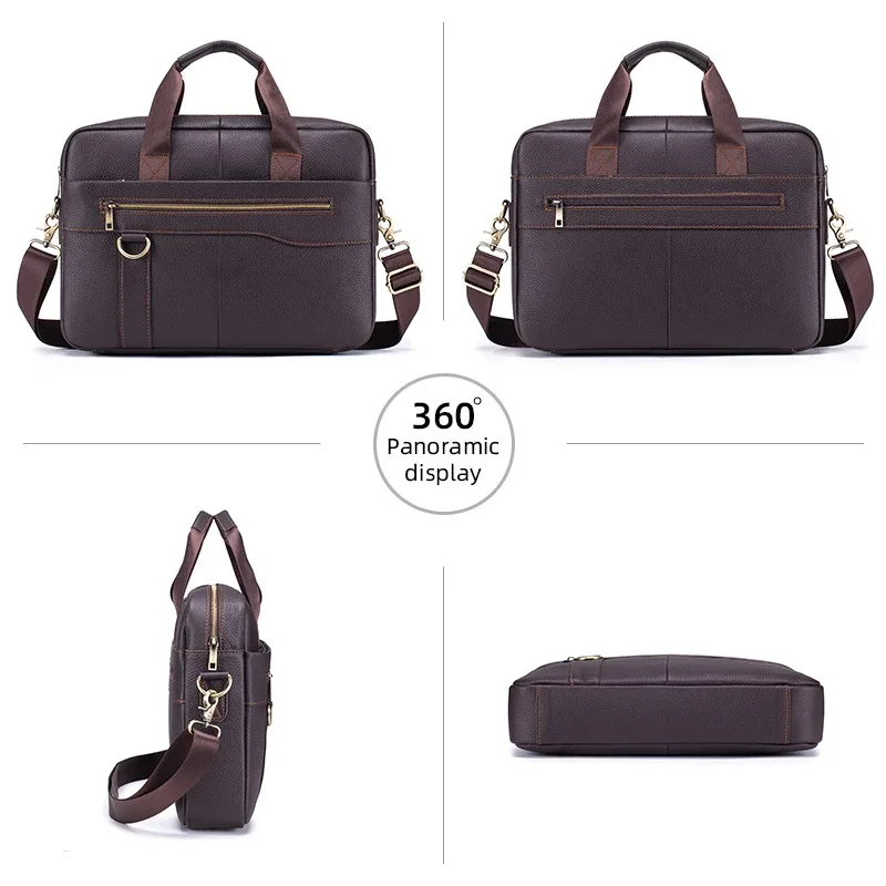 sac à main vintage en cuir véritable pour homme, grand sac pour ordinateur portable, sac de travail en cuir de vachette, sac de voyage d'affaires, sac à bandoulière