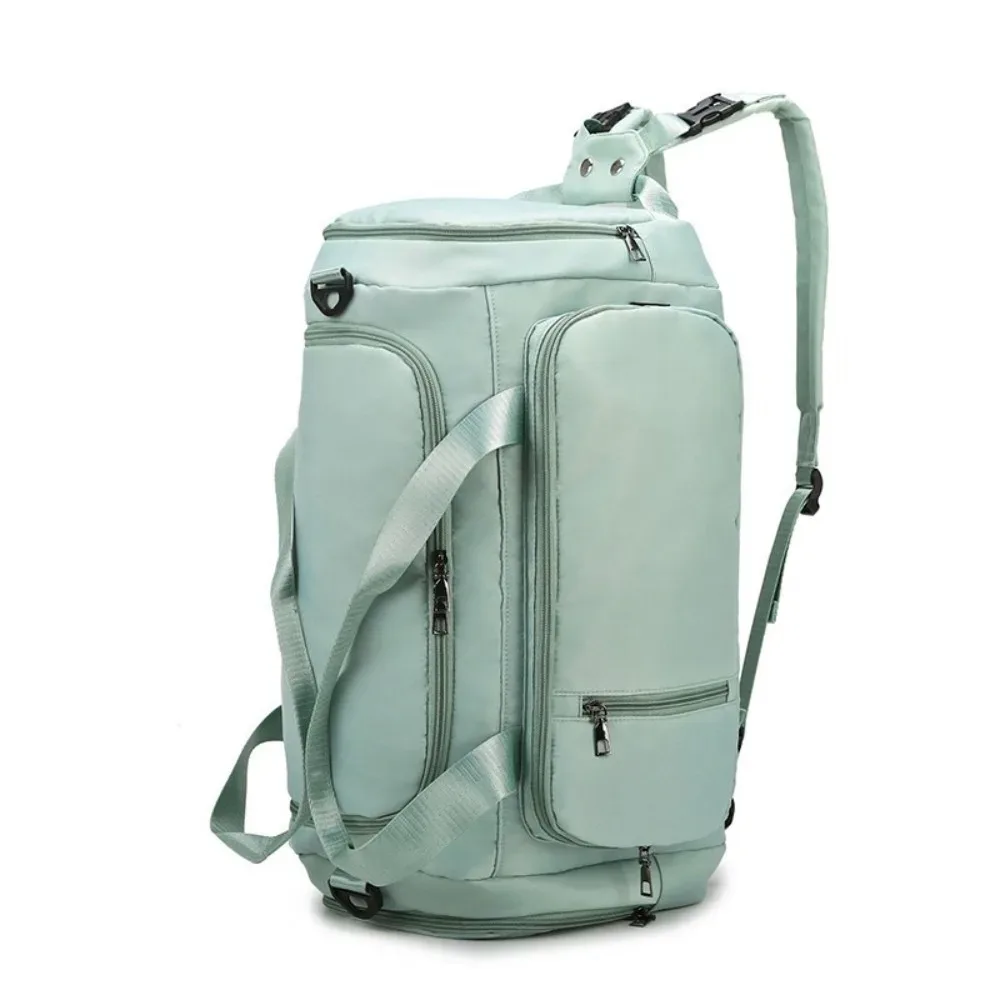 sac de voyage simple en tissu oxford, sac à dos de voyage uni à poignée, grande capacité, sac de sport avec séparation sec/humide