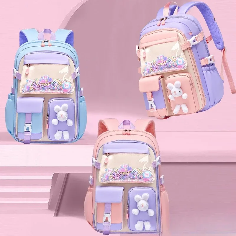 sac à dos scolaire pour filles 2026, léger et imperméable, style kawaii, pour enfants, sacs de voyage colorés, mochilas, cadeaux
