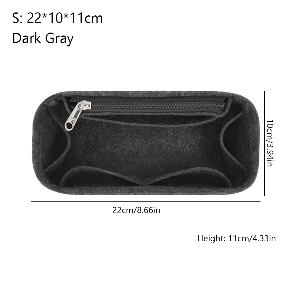 sac à main en feutre simple, sac d'insertion, support de sac, sac interne multi-poches, sac portable de grande capacité, organisateur pour puzzle loewe