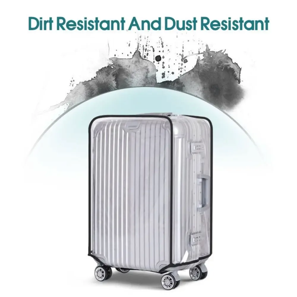 nouveau 16-28 pouces housse de bagage de voyage pvc housse de protection étanche anti-poussière transparent valise protecteur couverture bagages
