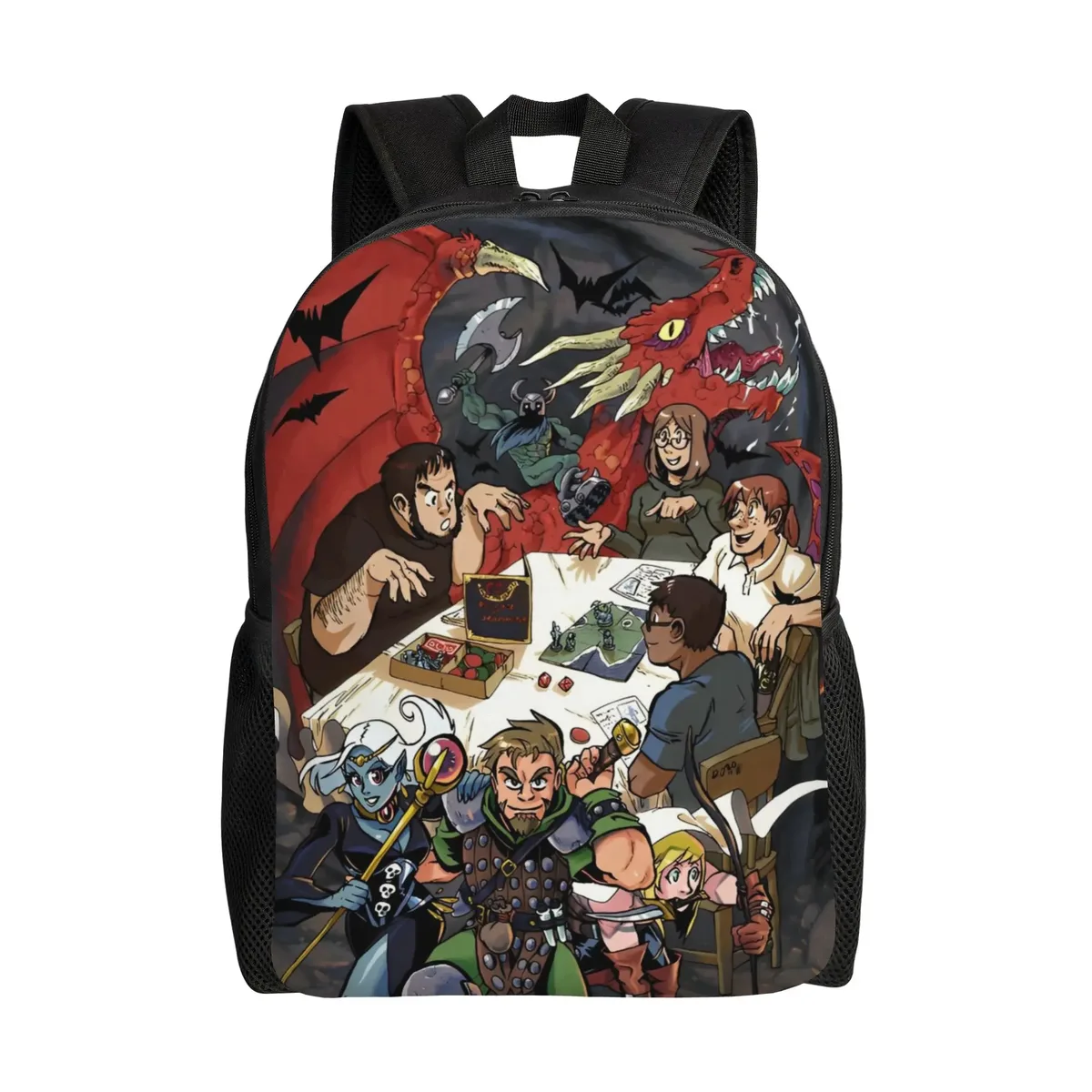 sac à dos dungeon dragon dnd pour hommes et femmes, sac à dos cool pour étudiants et professionnels, sac à bandoulière pour ordinateur portable, cadeau