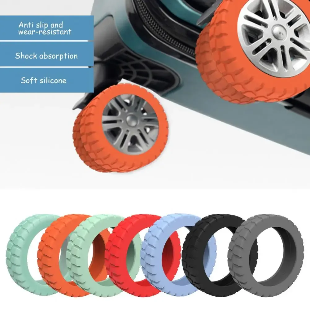 juste de roue de bagage en silicone, réduction du bruit, 8 spinner, valise de cabine, protection de roulette, accessoires de bagages, 8 pièces
