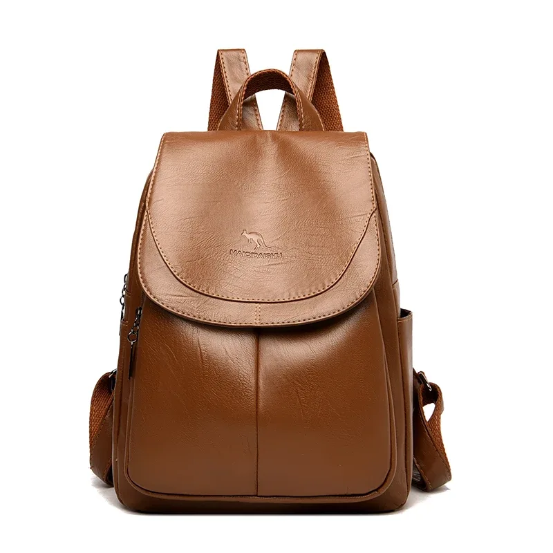 sacs à dos en cuir vintage pour femmes, sac d'école pour filles, sac à dos de voyage pour dames, sac à dos femme, haute qualité, nouveau