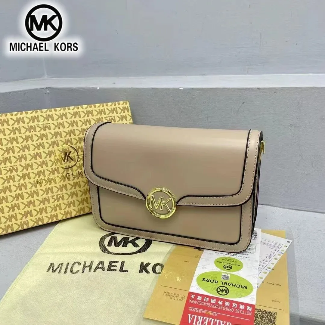 sac à main michael kors pour femme, sac de voyage classique à motif floral et lettres, sac à bandoulière décontracté mk pour filles