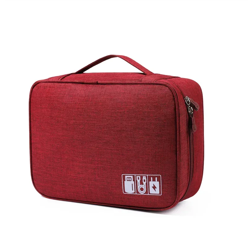 sac de rangement de câbles, organisateur électronique numérique étanche, sac de rangement de prise de chargeur de ligne de données usb portable, organisateur de câbles de voyage