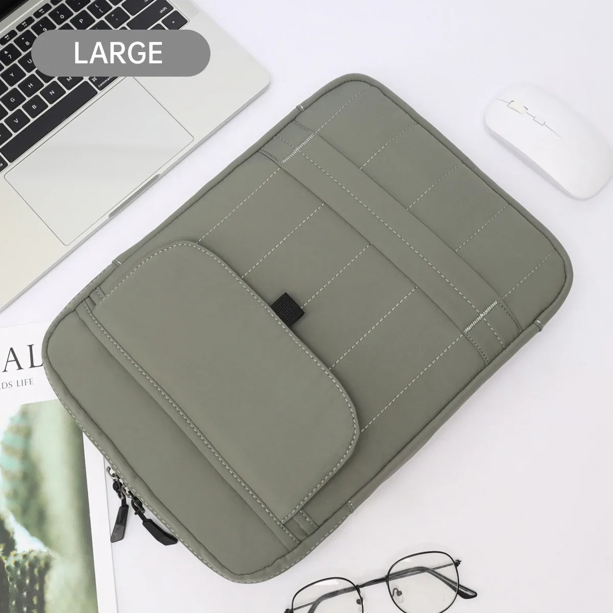 macbook air 13 pouces sac d'ordinateur 15 pouces m4 sac fourre-tout ipad pro tablette sac de rangement mallette d'affaires apple sac à bandoulière sac à main pour ordinateur portable 14 pouces