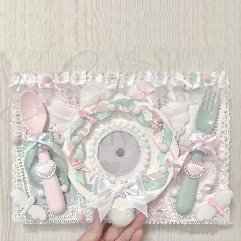 nouvel ensemble de supports pour badges d'anime ita bag, organisateur de pin's mignon avec rubans et dentelles, accessoires de panneau d'insertion décoratif itabag, panneau de présentation de badges