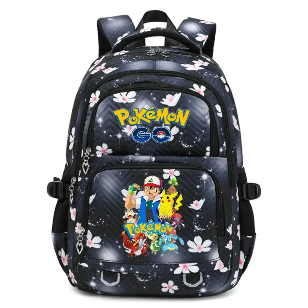 sac à dos pokemon pikachu de grande capacité pour filles, sac de voyage quotidien, sac à bandoulière pour femmes, 4 couleurs