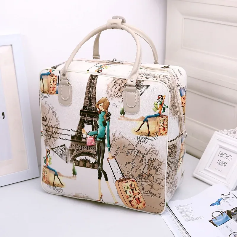 Sac de rangement étanche pour vêtements de voyage d'affaires pour hommes, sac d'embarquement polyvalent pour touristes, sac à main multi-bagages de grande capacité, nouveau dessin animé