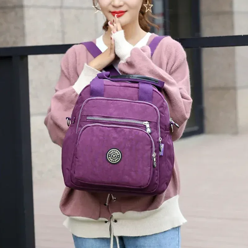 Style coréen sac à dos en Nylon pour femmes Designers de luxe sac d'école sac à dos de loisirs pour filles voyage dames sac à bandoulière Mochilas