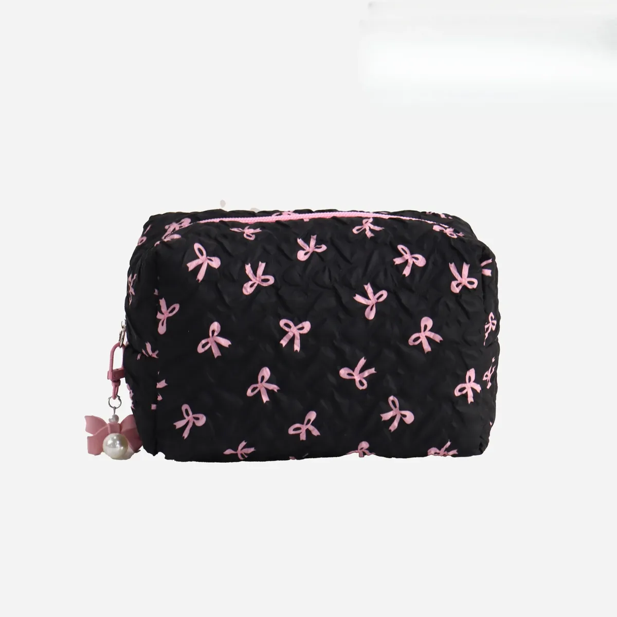sac de rangement pour porte-monnaie ykxb de grande valeur, trousse de maquillage mignonne, grande capacité, trousse de maquillage haut de gamme avec nœud