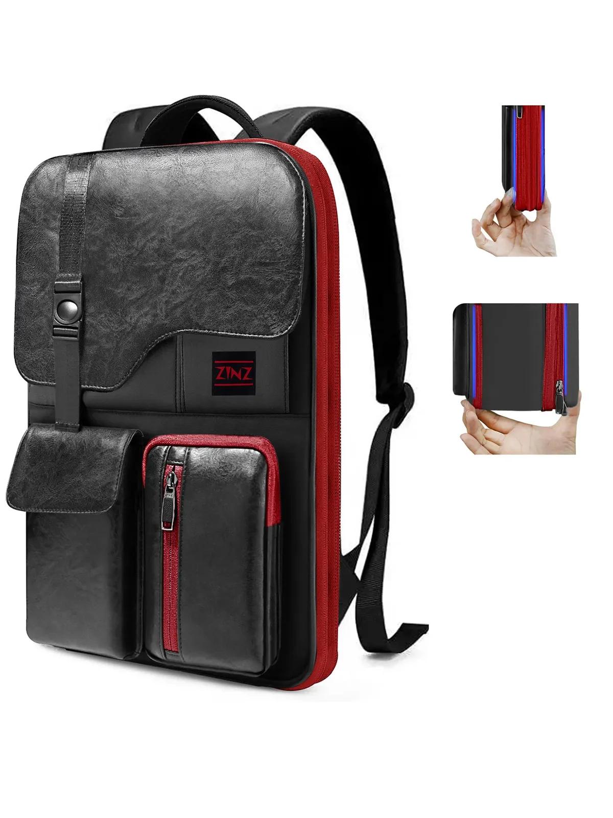 sac à dos d'affaires mince et extensible pour ordinateur portable, sac à dos de voyage antivol étanche, sac à dos de jour pour hommes et femmes, 15.6 pouces