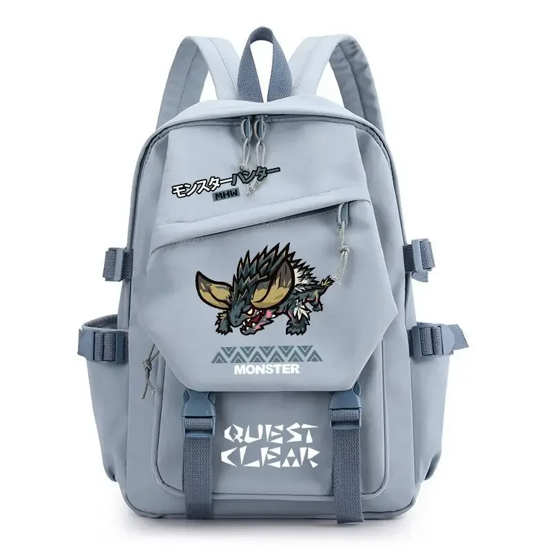 sac à dos monster hunter wilds felyne rathian, sac à dos à bandoulière, sac d'école pour étudiants, sac à dos tendance, sac de voyage