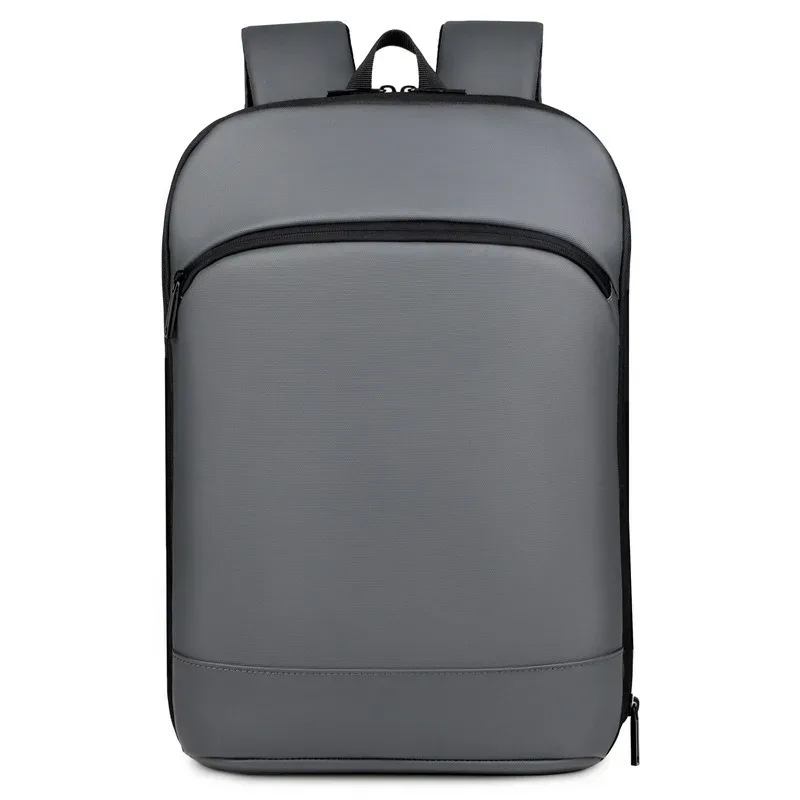 sac à dos léger pour hommes, couleur unie, extensible, pour affaires, fermeture éclair durable, multi-compartiments, maintien parfait, 1 pièce