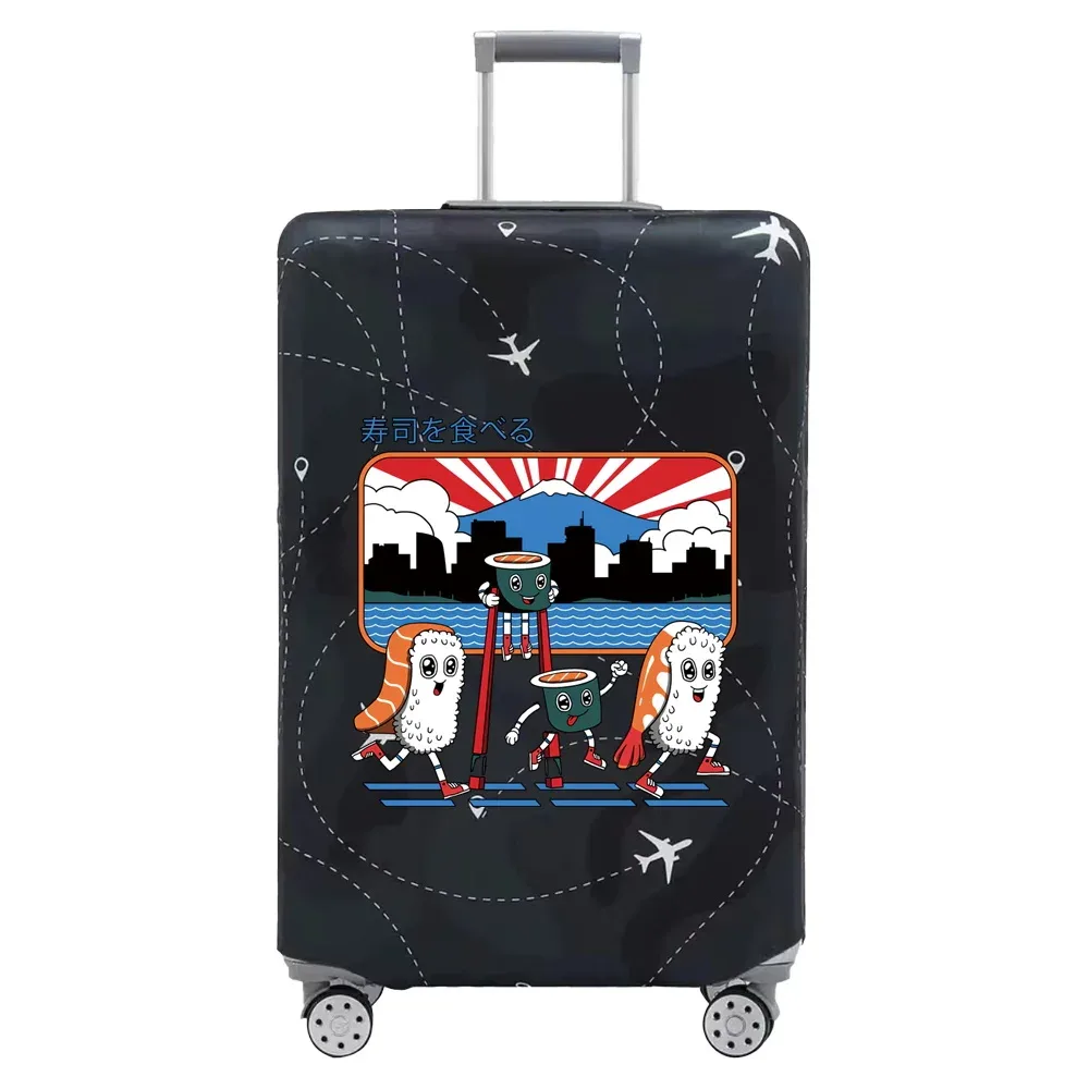 couvertures de bagages de voyage, housse de protection, housses de valise anti-poussière commandées, série d'impression de dessin animé, accessoires de voyage for18-32inch