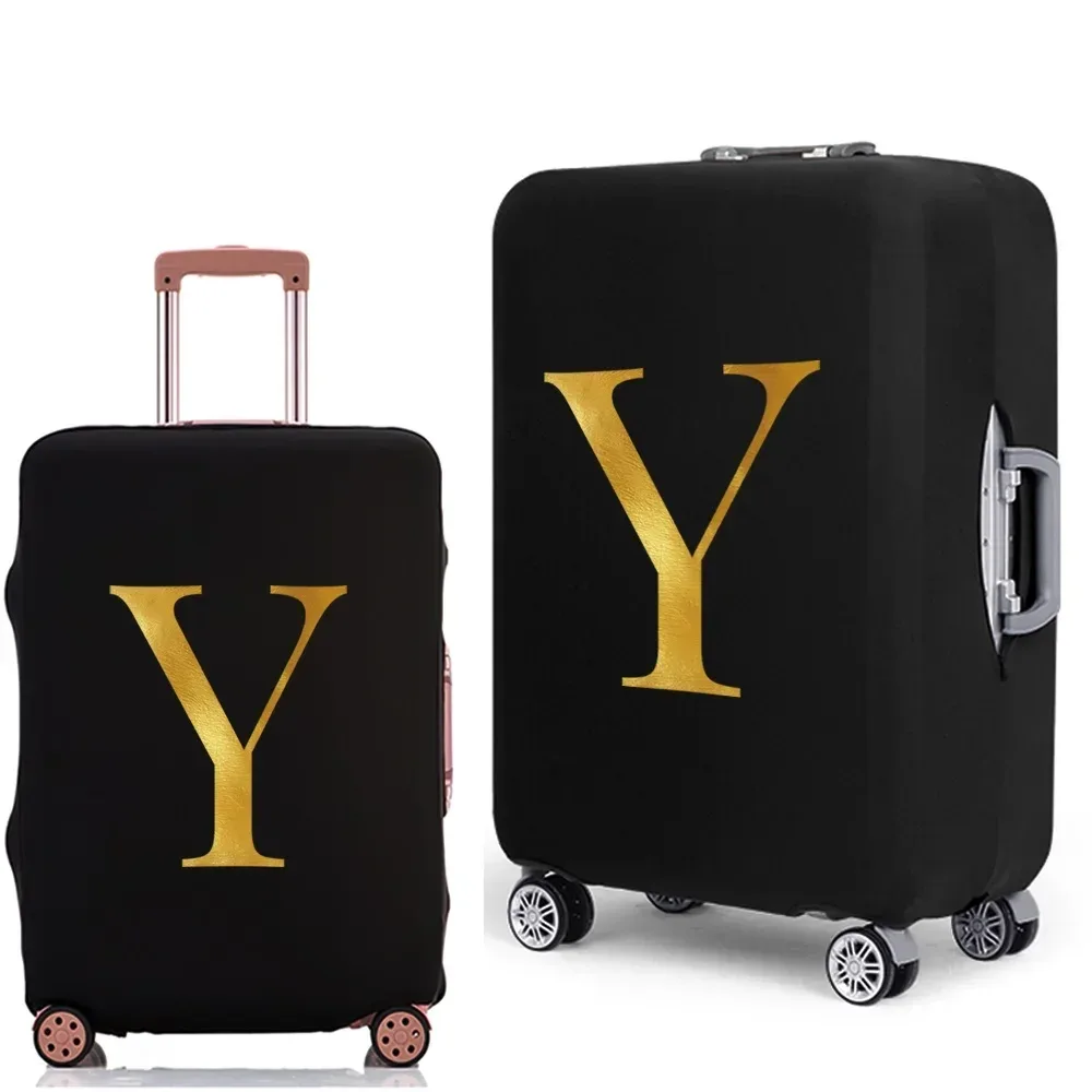 housse de protection pour bagages avec lettres imprimées, étui de protection plus épais pour valise, étui anti-poussière élastique pour accessoires de voyage de 18 à 32 pouces