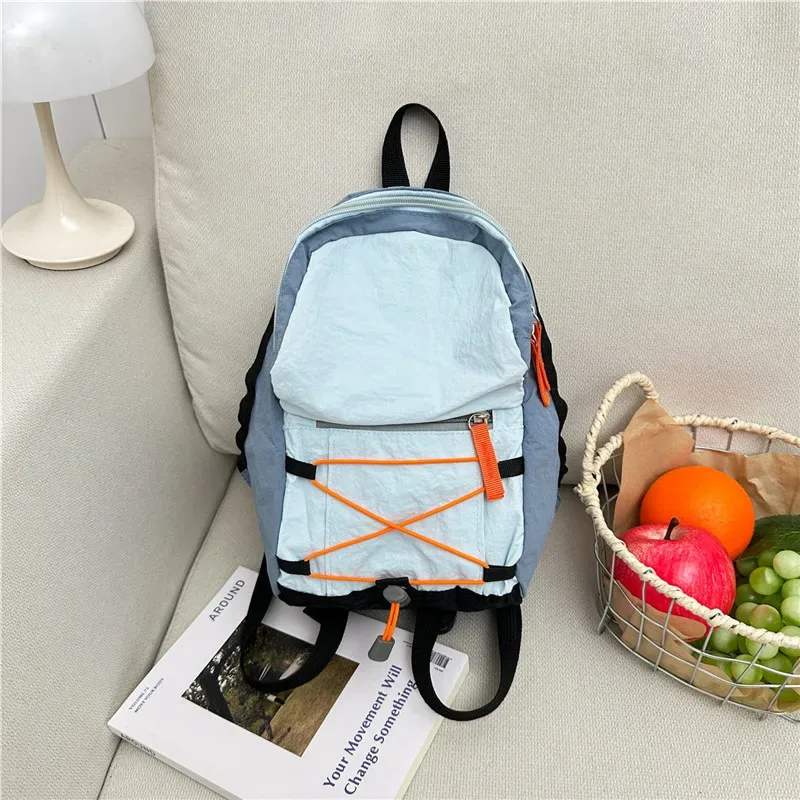 sac à dos décontracté à cordon de serrage, unisexe, léger, pour voyage, sport de plein air, style japonais, mini sac à dos tendance