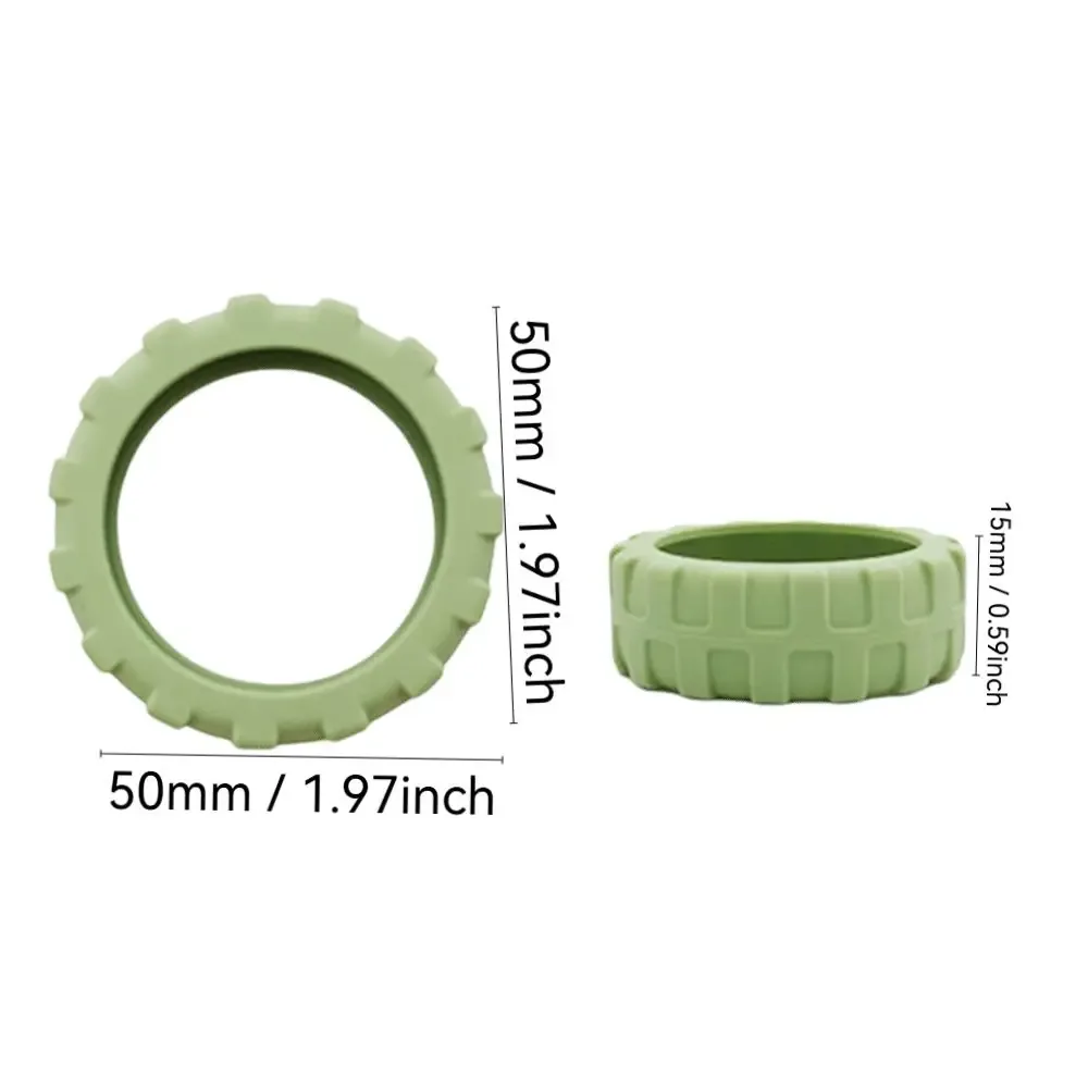 8 pièces/ensemble de protections de roulettes de valise en silicone pour voyage, silencieuses, réduisant l'usure des roues, couvre-roulettes pour valise, pièces d'essieu.