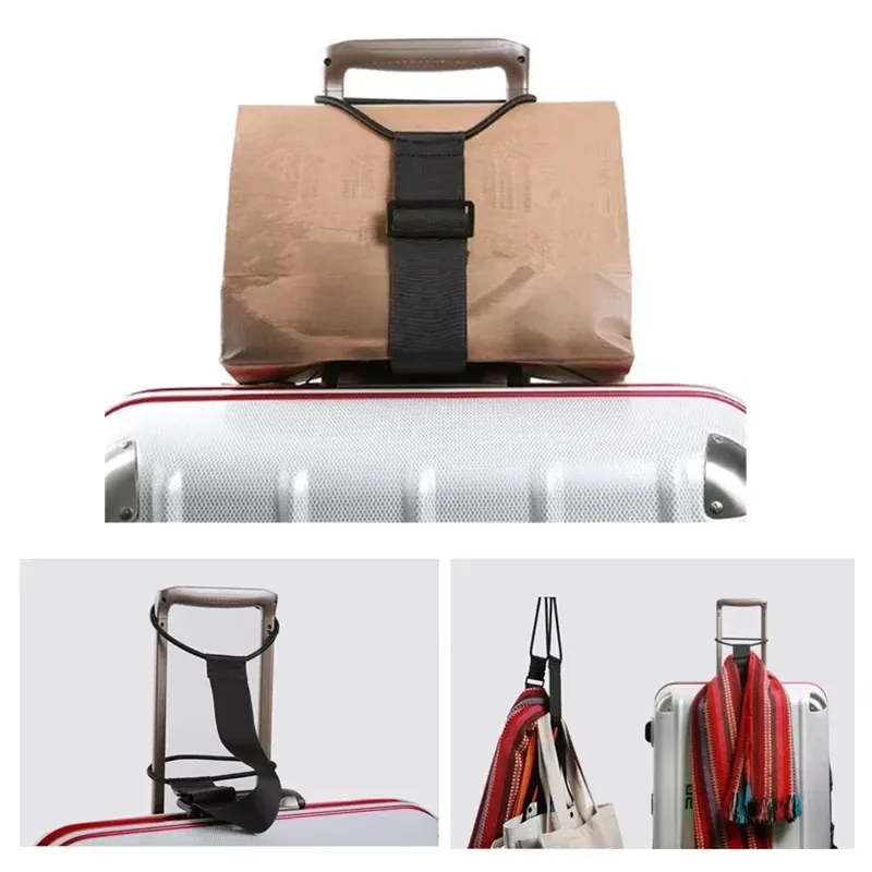 sangle de fixation élastique pour valise de voyage, sangle de fixation polyvalente pour sac à dos, bande de fixation extensible réglable pour éviter le déplacement des effets personnels