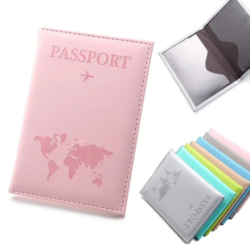 couverture de passeport pour couple amoureux, étui d'avion simple, portefeuille en pu pour femmes et hommes, porte-passeport de voyage de mariage, cadeau de mariage à la mode