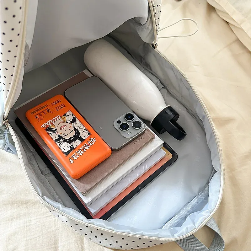 sac à dos kawai grande capacité pour femmes, polyvalent pour les lycéennes et les étudiantes, sac à dos tendance style instagram