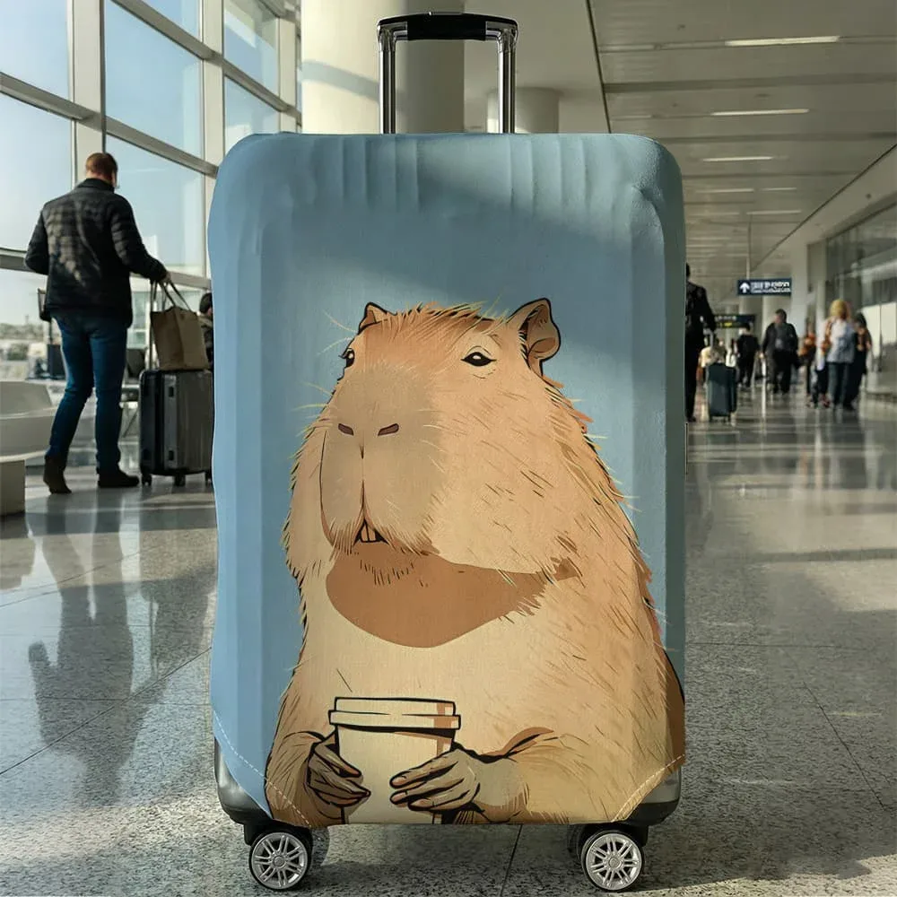 housse de protection pour bagages à motif animal, ensemble adapté aux bagages de 18 à 32 pouces, housse de poignée de valise, accessoires de voyage