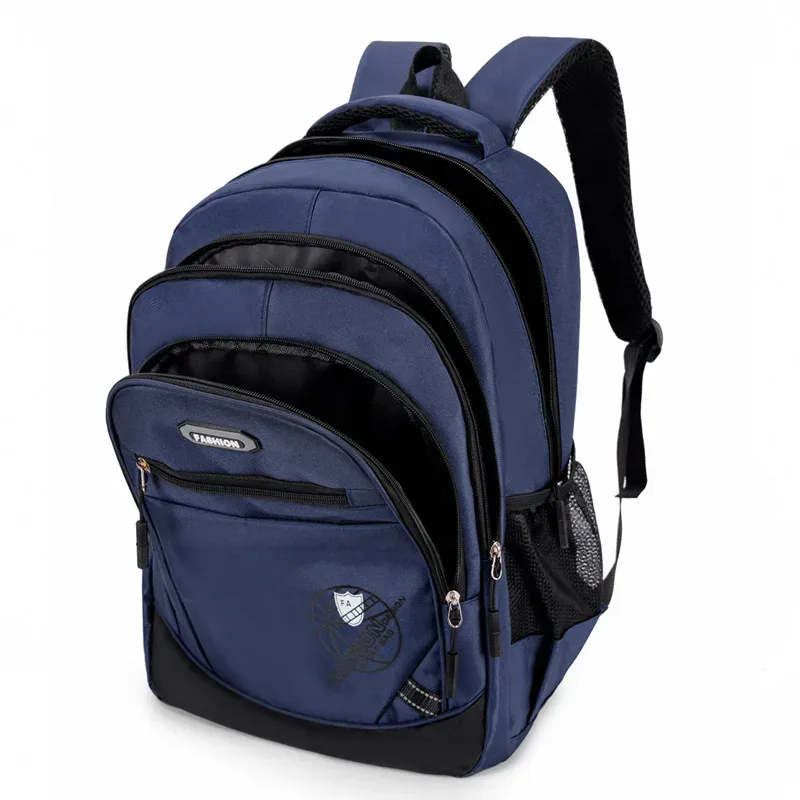 sac de voyage léger et épais de couleur unie, sac d'école de grande capacité pour garçons et lycéens, sac à dos pour filles en vente