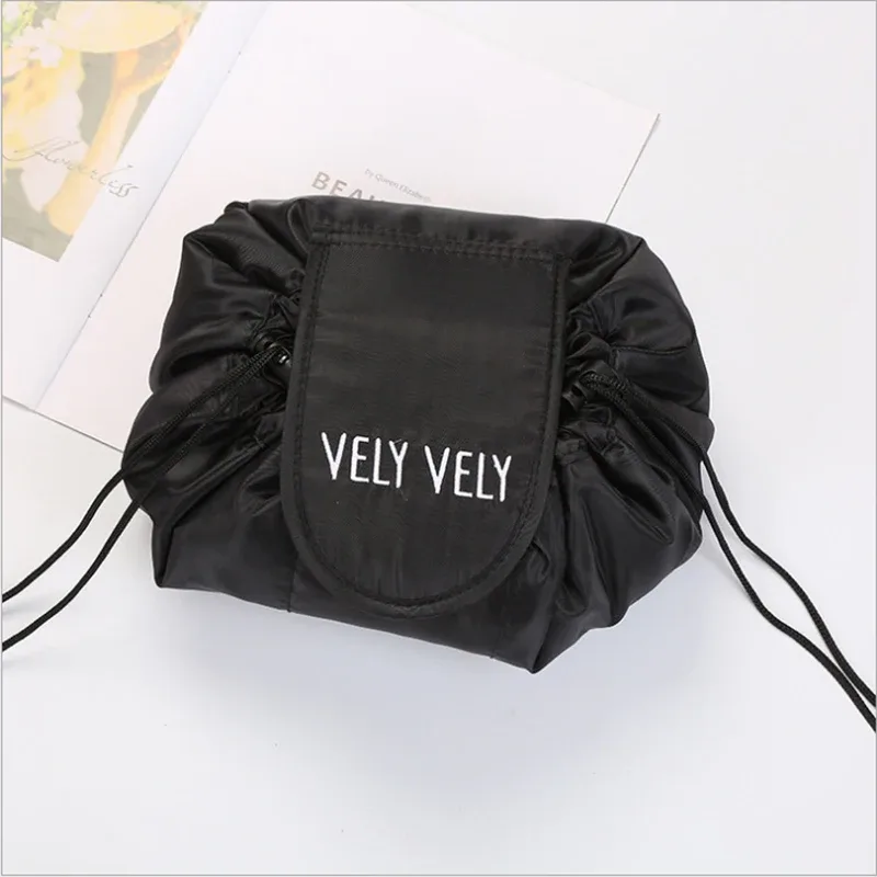 sac de voyage pour le rangement du maquillage, organiseur portable imperméable pour femmes, trousse de toilette, sac cosmétique à cordon pour femmes