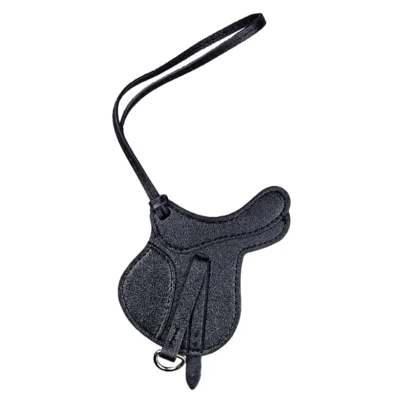 élégance équestre : charme de sacoche de selle artisanale - pièce maîtresse en cuir pu épais de qualité supérieure, taille paume