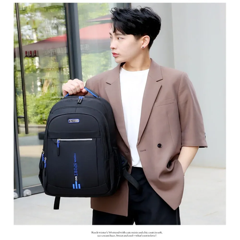 Sac à dos Oxford étanche pour homme, sac d'ordinateur d'affaires, sac à dos de voyage décontracté, cartable pour lycéen