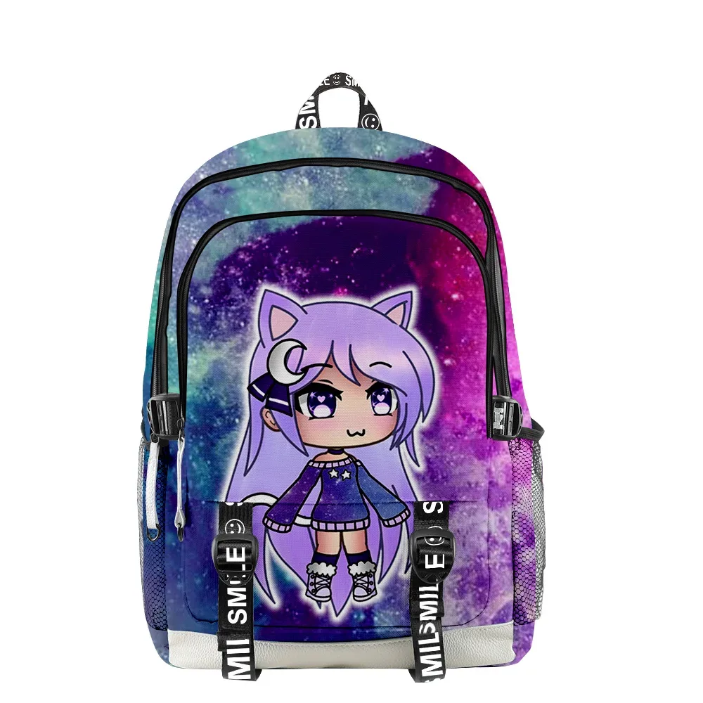 sacs d'école hip hop pour hommes et femmes, sacs de voyage amusants, impression 3d, oxford, étanche, sacs à dos multifonctions pour ordinateur portable, gacha life