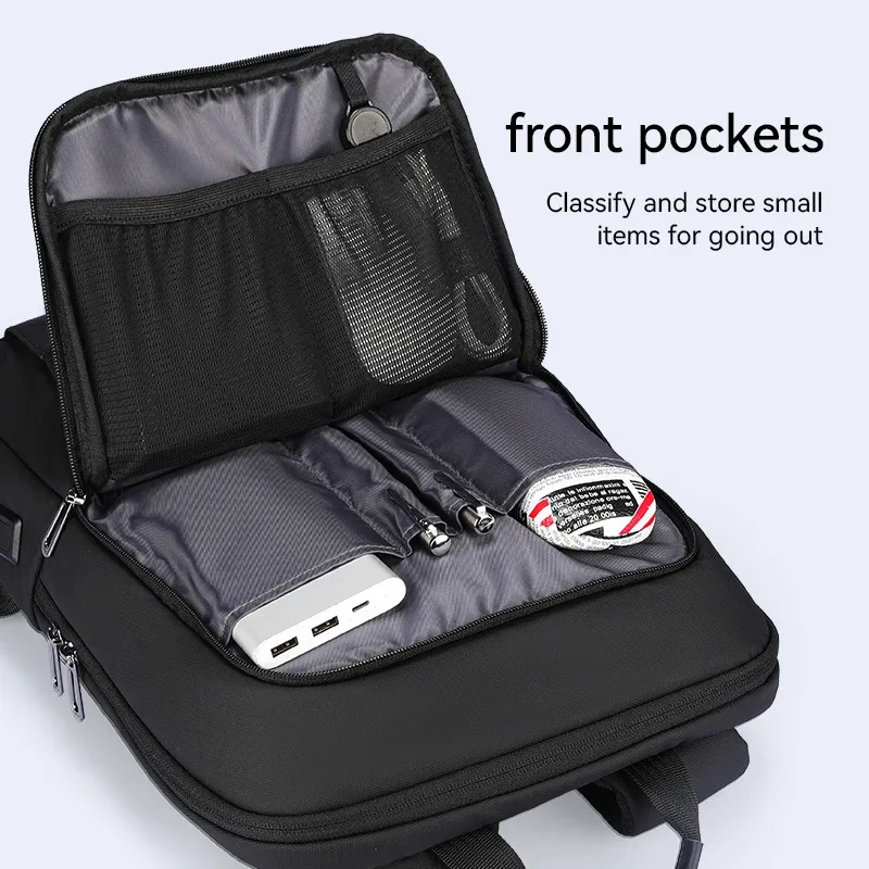 sac à dos pour ordinateur portable mark ryden ultra-fin multi-poches, sac à dos de cabine d'avion résistant à l'eau, sac de voyage d'affaires