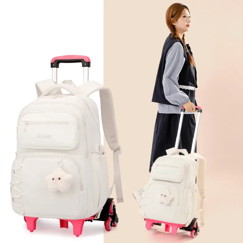sac à dos scolaire pour enfants, sac à roulettes pour filles, sac à dos pour étudiants, sac à livres pour enfants, sac à dos à roulettes, sac à dos à roulettes