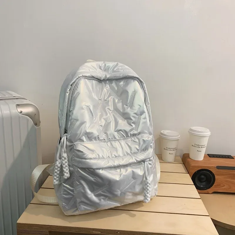 sac à dos décontracté de grande capacité, simple, unisexe, tendance, polyvalent, petit sac à dos de niche, haute valeur esthétique