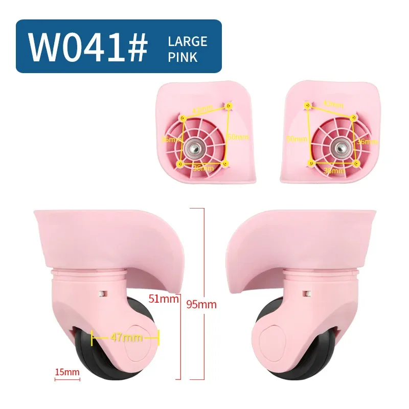 roue universelle bagages maquillage valise accessoires dans roues chariot mode valise accessoire roues roulantes réparation roulettes
