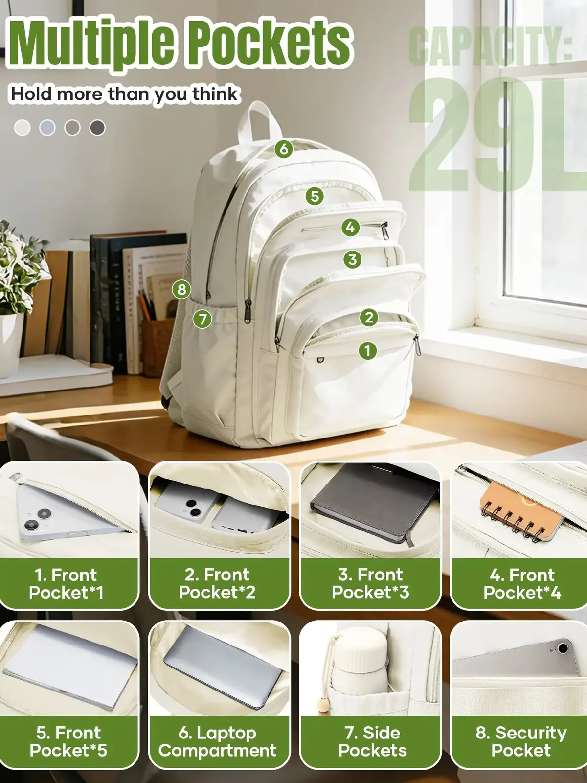 sac à dos imperméable grande capacité pour étudiantes du collège et lycée, style ins