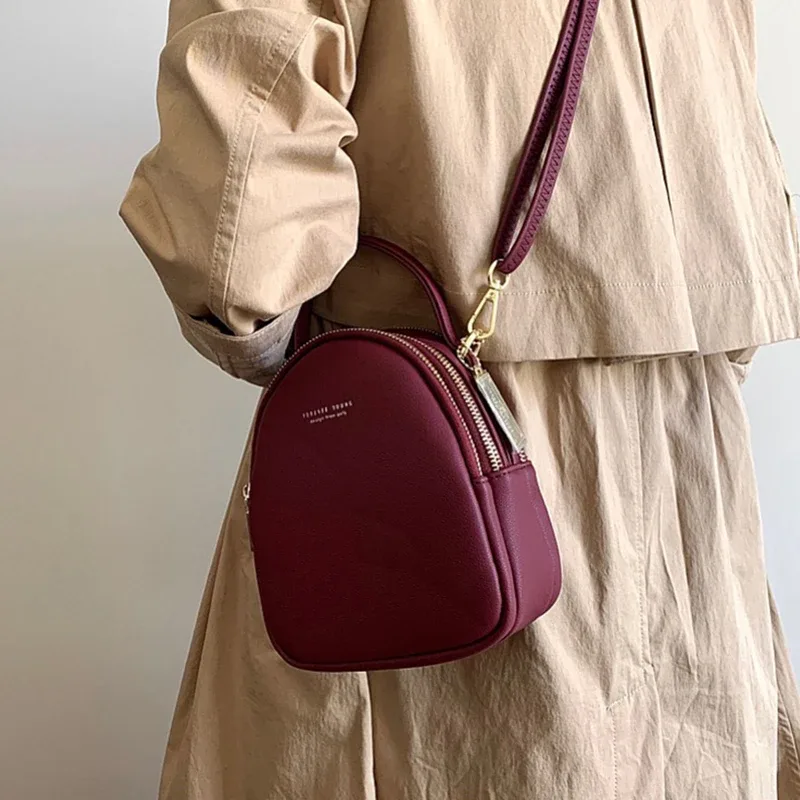 sac à dos pour femme, petit sac carré en cuir pu, sac à main pour femme, sac à bandoulière multifonction de luxe, mini sac messager