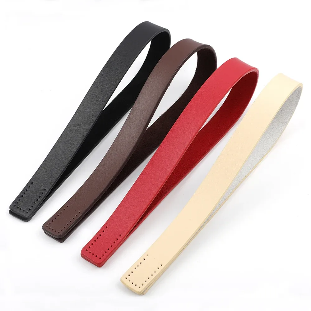 2 pièces 50cm sangle de sac en cuir de vachette, poignées de remplacement diy durables et amovibles, bandoulière pour sacs à main femme