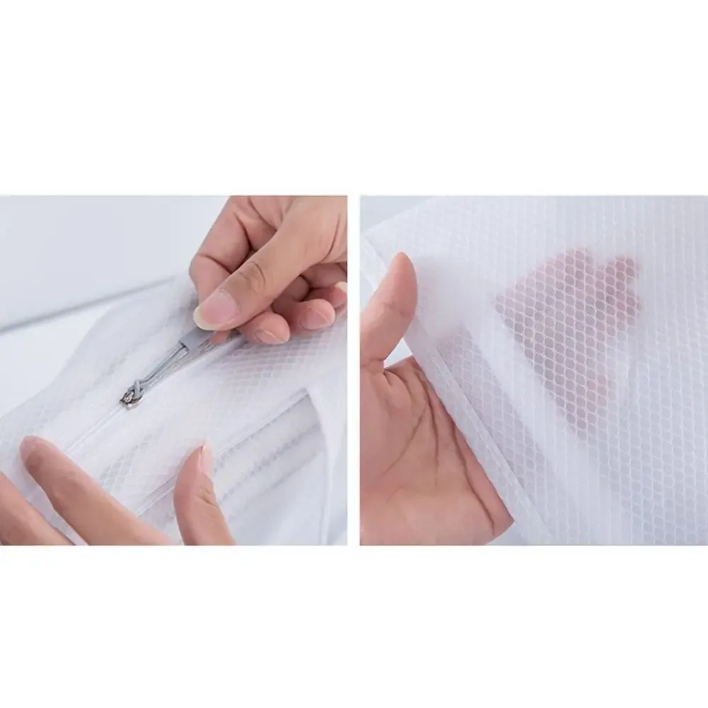 pochette de lavage en tissu maillé eva blanche, organiseur de voyage, trousses de maquillage, sacs cosmétiques en maille, sac de rangement combiné pour articles de toilette