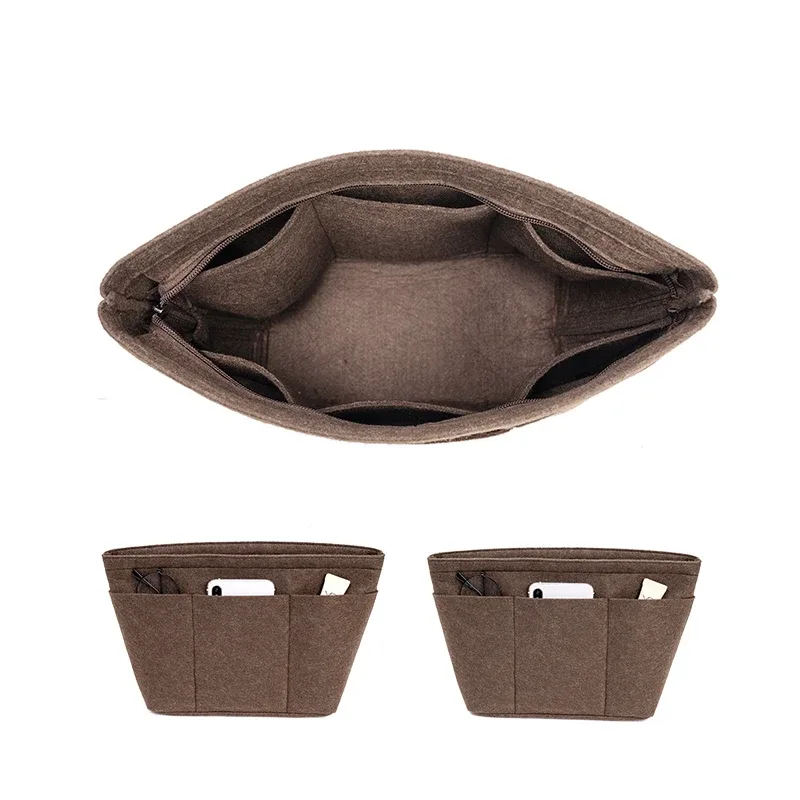 sac à main organisateur insérer sac fourre-tout shaper 12 poches fermeture éclair supérieure adapté pour neverfull sac à provisions pm mm gm doublure de sac à main