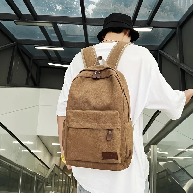sac à dos réutilisable durable, sac en toile unisexe, sac pour ordinateur portable de bureau et de déplacement quotidien, sacs à dos de haute qualité, sac à bandoulière simple,