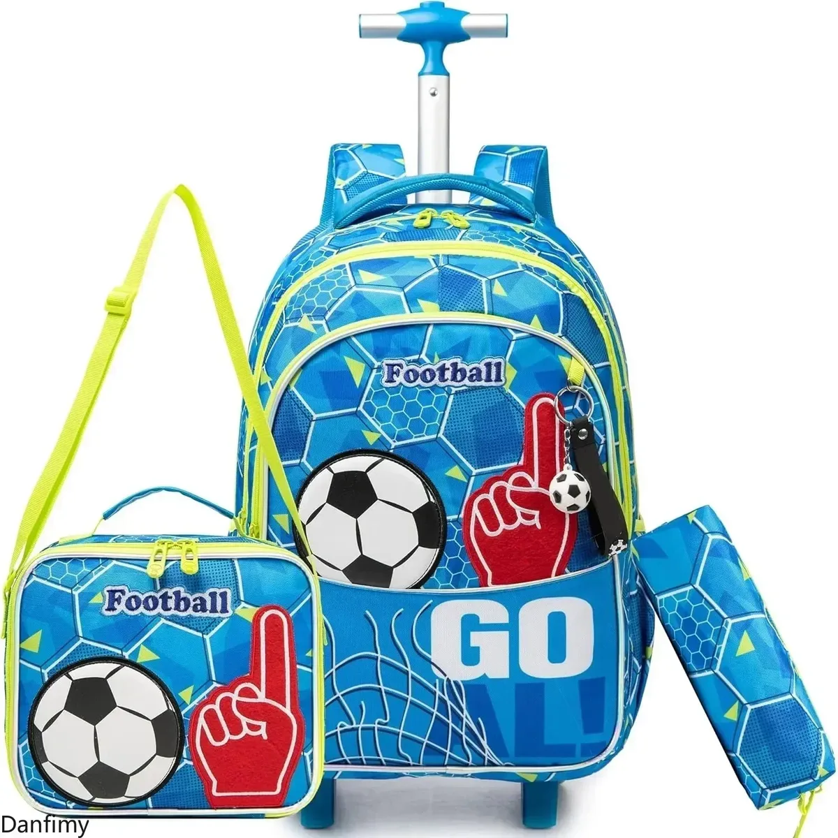 ensemble de sacs d'école à roulettes pour garçons et filles, sac à dos à roulettes pour enfants, sac à bagages à roulettes pour élèves du primaire