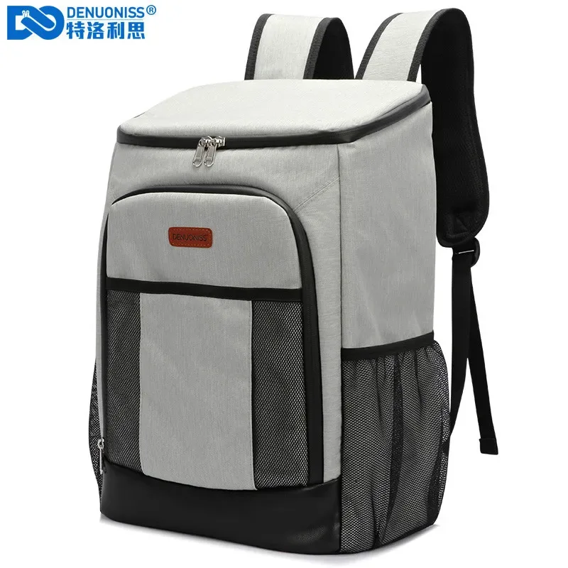 denuoniss 30l grande capacité sac à dos thermique porte alimentaire étanche refroidisseur sac à dos conteneur thermique grand isolation