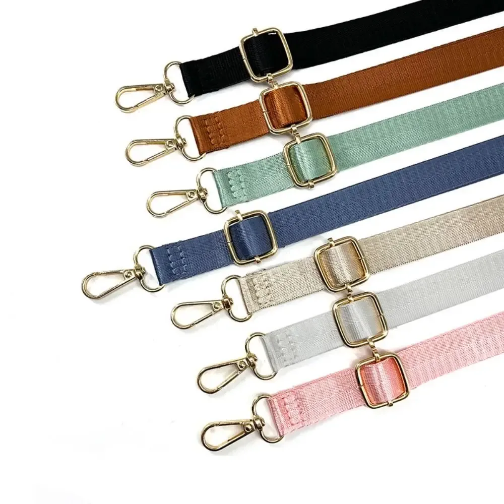 nouvelle sangle de sac à bandoulière ajustable en nylon couleur unie, ceinture de sac à bandoulière tendance
