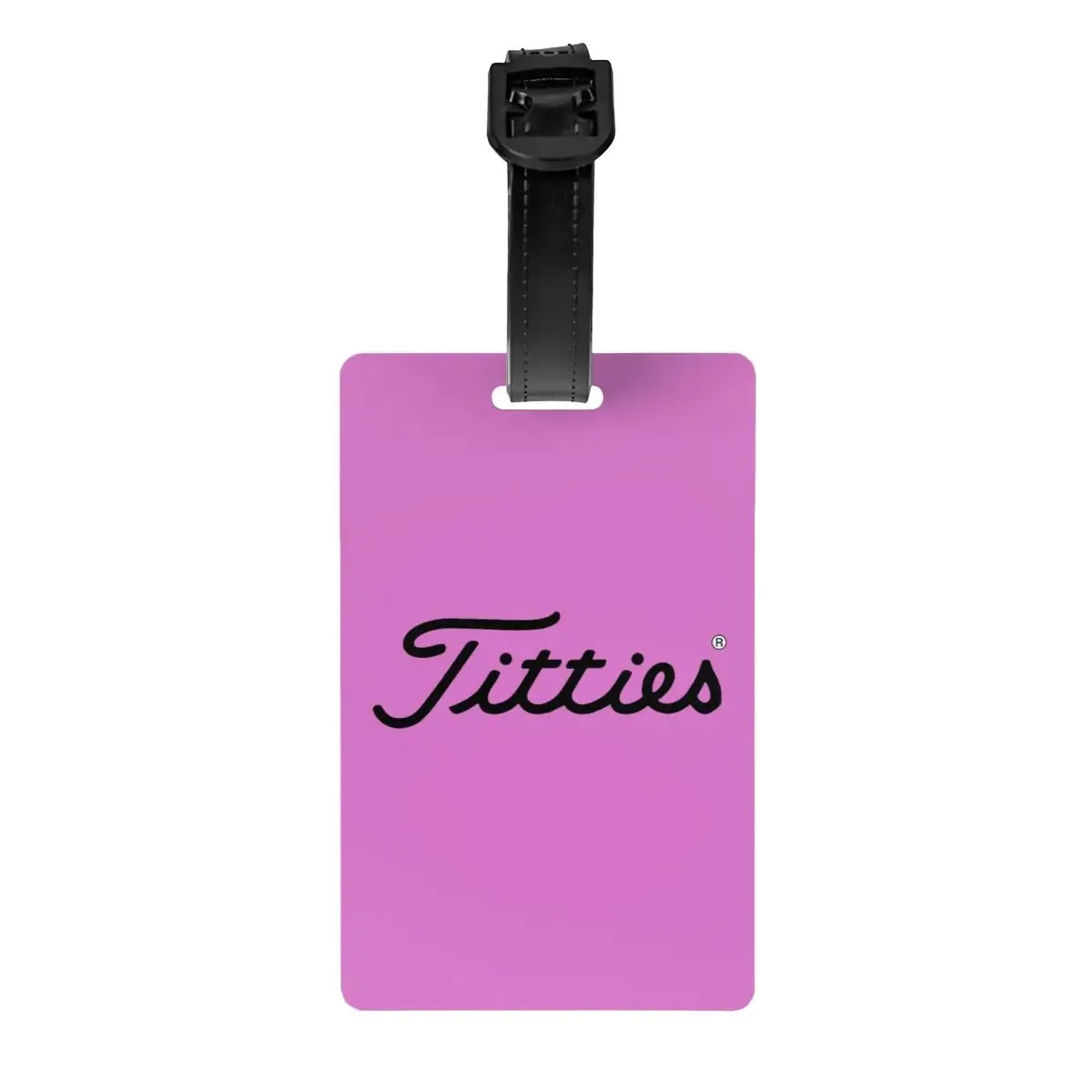 t-titties étiquettes de bagage motif balle de golf, accessoires de valise, porte-étiquette d'identification pour bagages de voyage, nom et adresse